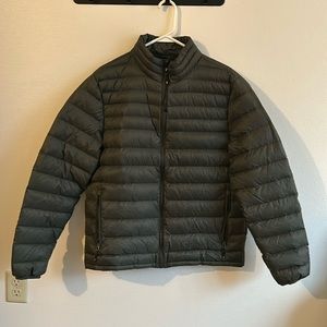 Slowdown Men's Green Lightweight Down Filled Puffer Jacket ...Size: M/M